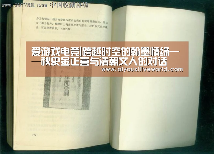 爱游戏电竞|跨越时空的翰墨情缘——秋史金正喜与清朝文人的对话(图2) 爱游戏APP